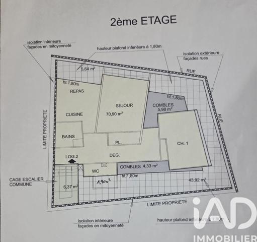 Immeuble à vendre 192 m² Paray-le-Monial