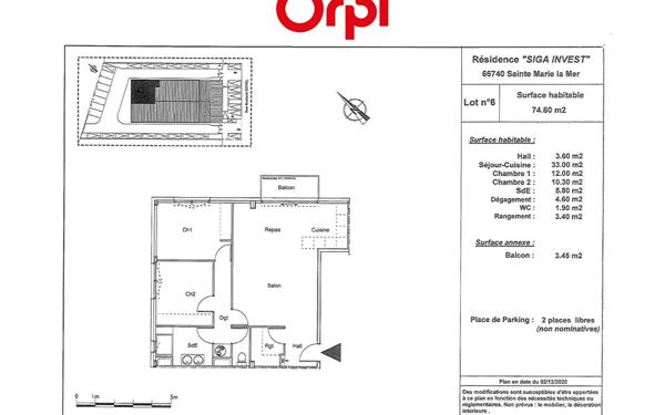 Appartement à louer    3 pièces •  Sainte-Marie