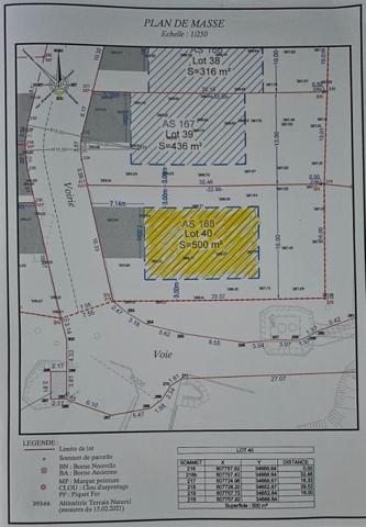 PRADES Terrain Constructible de 500 m2 aménagé