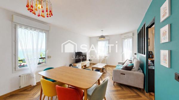 T4 Évian gare – Balcon vue lac + garage