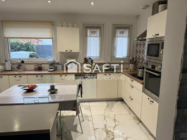Plain-pied individuel 102m² - Terrain 958m² - Wattignies