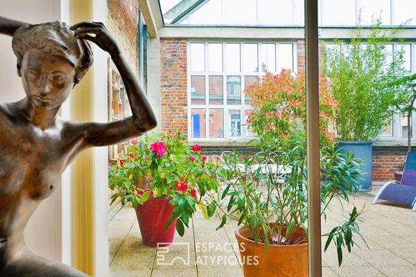 Loft d’architecte en triplex au coeur d’une ancienne filature