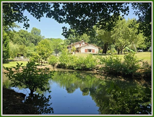 Propriété d'exception à vendre 7 pièces BRIZAMBOURG (17) avec vie de plain-pied, terrain de tennis, piscine- TERRAIN DE + 14300m² AVEC ETANG