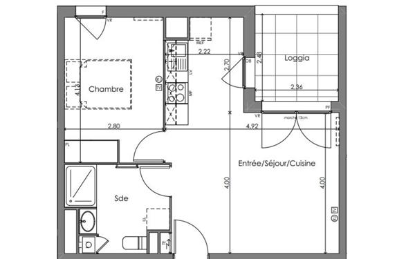 Appartement à vendre    2 pièces •  Saint-Médard-en-Jalles
