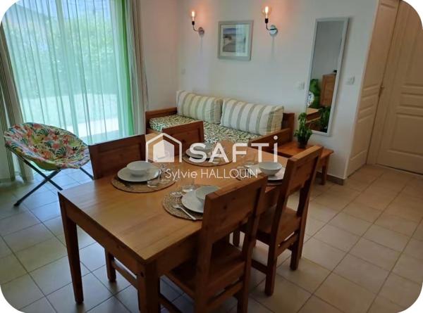 Appart T3 bord de mer 46m² terrasse jardin parking