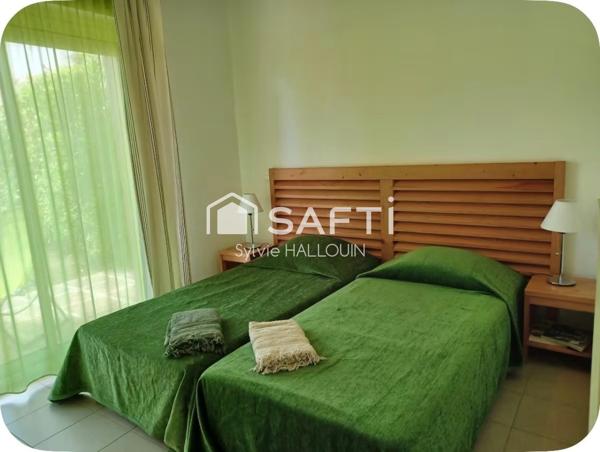 Appart T3 bord de mer 46m² terrasse jardin parking
