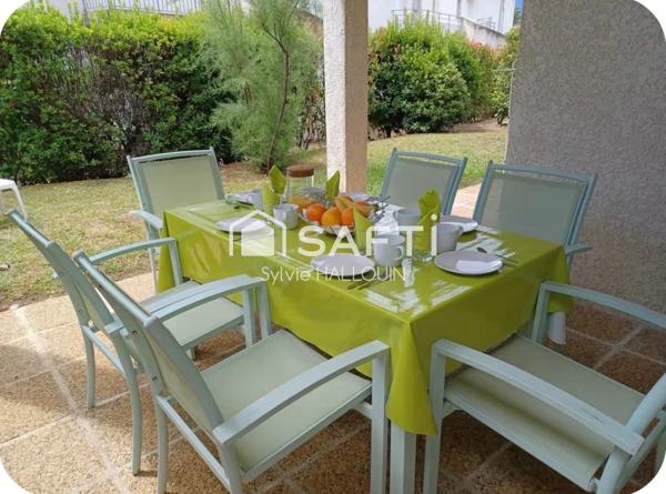 Appart T3 bord de mer 46m² terrasse jardin parking