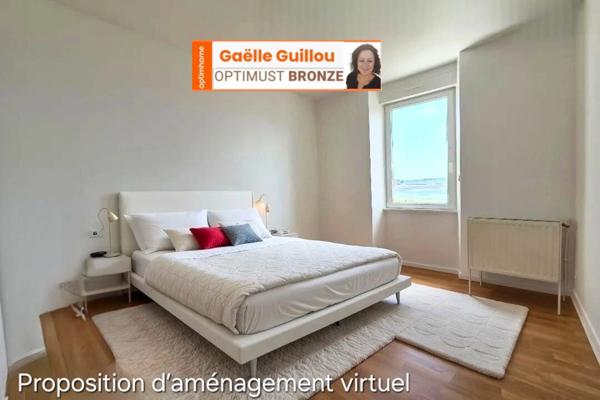 Appartement RDC 3 pièces -56m²- Vue mer - St Pol de Léon - Place de parking + cave