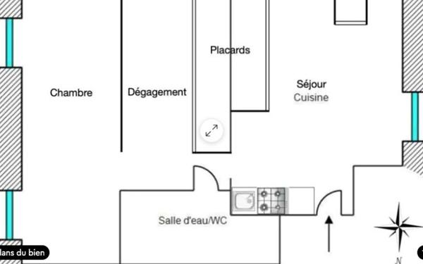 Appartement à vendre    2 pièces • 33,58 m2 Levens