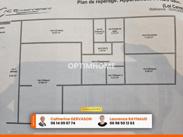 Appartement T3 lumineux- 2 chambres- Résidence Le Puy D'Anzelle - LEMPDES ( 63370)