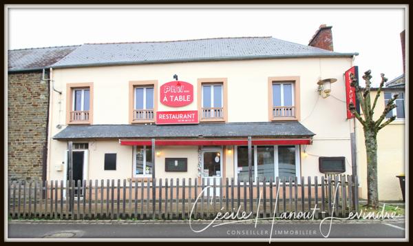 Pleine-Fougères (35610) Centre-ville de Pleine-Fougères - Immeuble en pierre à restaurer 100 m². Possibilité commerce.