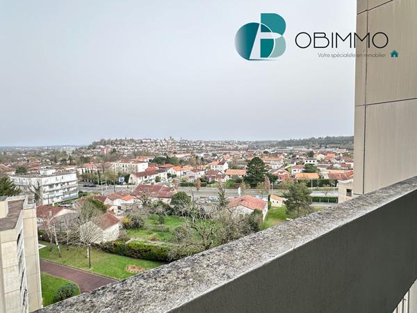 16000 ANGOULEME T4 - 96 m² Dernier étage - Vue panoramique Angoulême - Résidence sécurisée