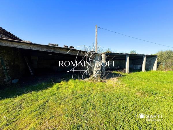 Local ouvert 60m2 sur 300m2 de terrain