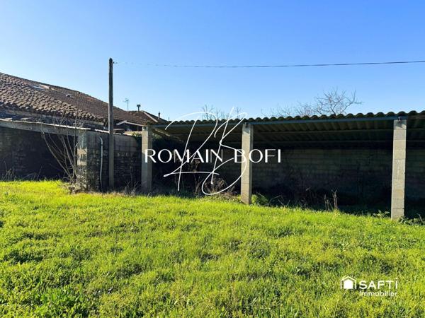 Local ouvert 60m2 sur 300m2 de terrain