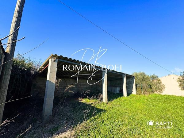 Local ouvert 60m2 sur 300m2 de terrain