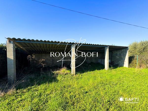 Local ouvert 60m2 sur 300m2 de terrain