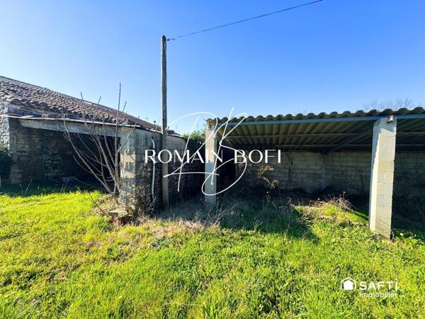 Local ouvert 60m2 sur 300m2 de terrain