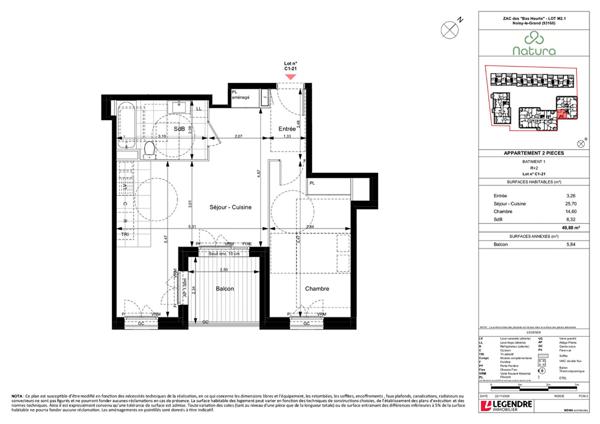 Achat appartement Noisy-le-Grand - 2 pièce(s) - 50 m² - 288 000 €