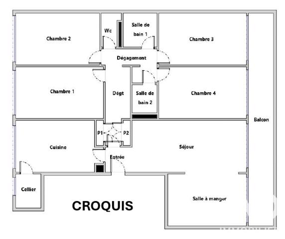 Appartement à vendre 6 pièces 92,02 m² Fontenay-le-Fleury