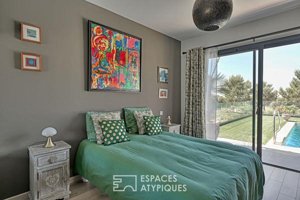 L’Horizon Suspendu – villa lumière, design et vue nature