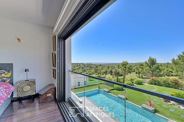 L’Horizon Suspendu – villa lumière, design et vue nature