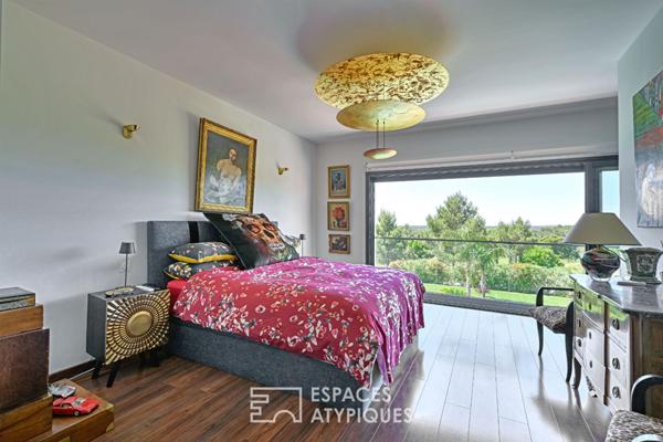 L’Horizon Suspendu – villa lumière, design et vue nature