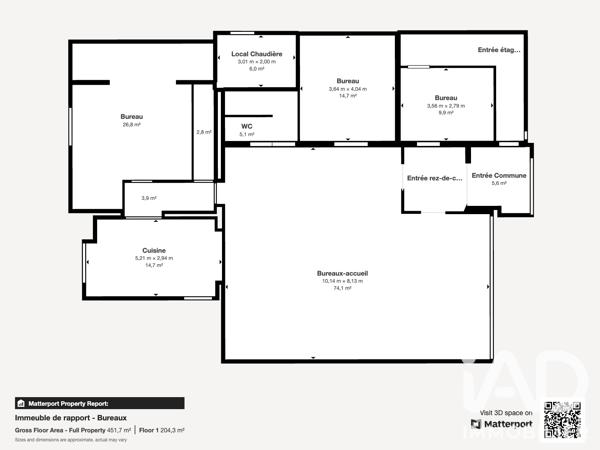 Murs commerciaux  à vendre 360 m² Joigny