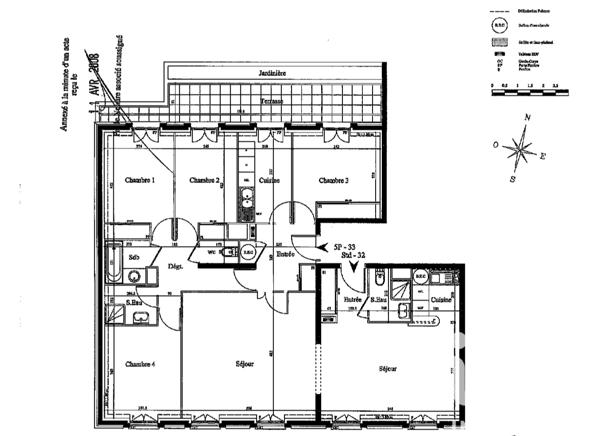 Appartement à vendre 5 pièces 124,83 m² Le Raincy