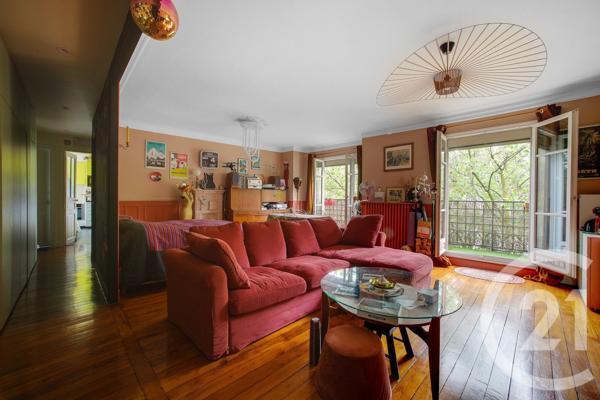 Appartement F3 à vendre  3 pièces - 76,39 m 2   PARIS  - 75019
