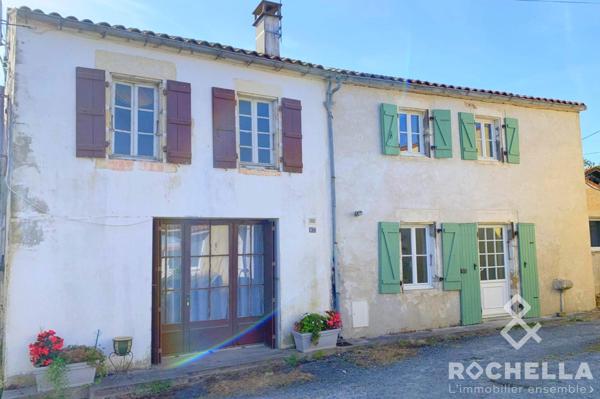 Maison ancienne en meollons 145m2 avec jardin, Aigrefeuille d'Aunis centre.