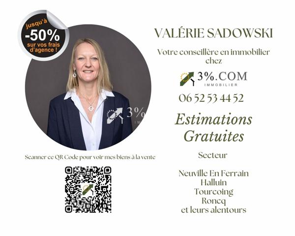 Maison Semi-Bourgeoise - 115 m² - 4 chambres + combles + jardin Roubaix (59100)