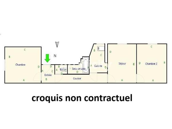 Appartement 3 pièces - 51 m²