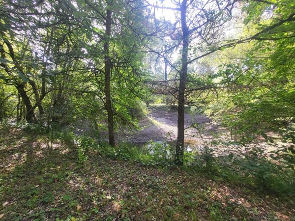 Terrain de loisir, ^proche du cher avec une retenue d'eau, entierement clos, propice au calme a la verdure