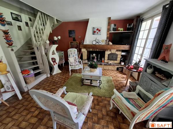 Maison 6 pièces 107m2, 3 chambres, garage et parc paysager