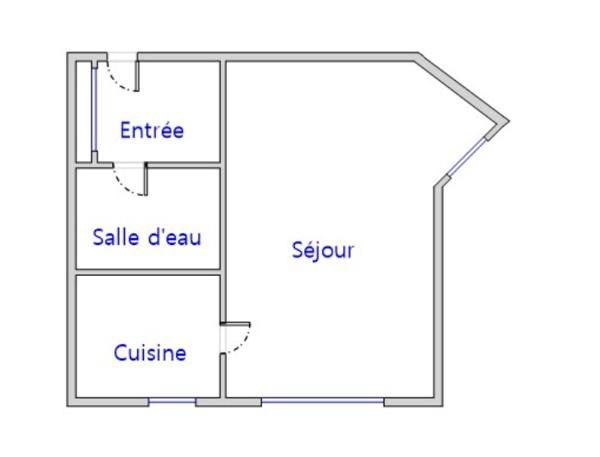 Studio à vendre 38,77 m² Compiègne