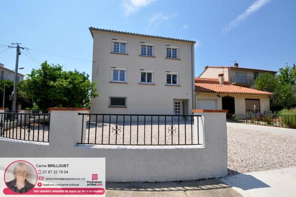 Argelès - Immeuble refait à neuf avec 2 appartements, garages et jardin clos