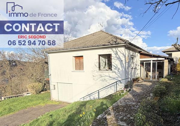 Decazeville Maison T4 avec sous-sol ,véranda et jardin-EXCLUSIVITE-