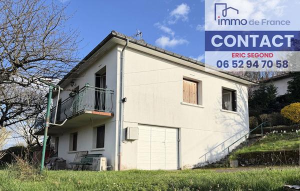 Decazeville Maison T4 avec sous-sol ,véranda et jardin-EXCLUSIVITE-