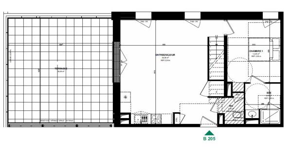 Appartement 5 pieces, Pordic  Centre, Residence Bleuenn