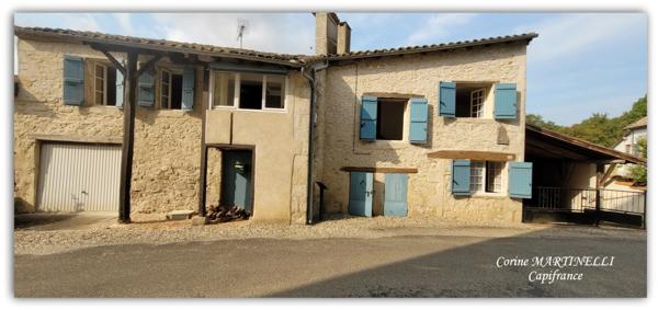 Maison de village avec jardin, piscine et garage — Cœur du Gers
