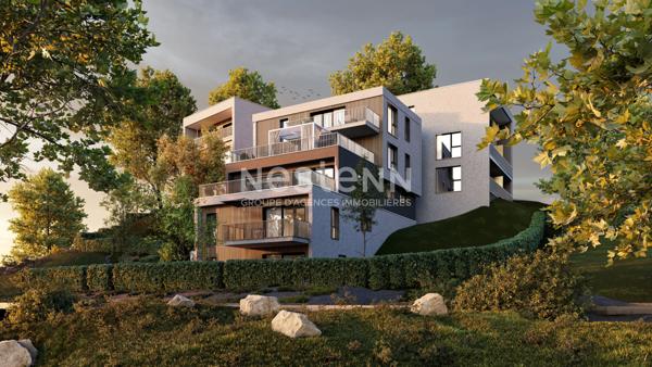 Appartement neuf - 4 pièce(s) - 91m2 - secteur calme et recherché - jardin et terrasse avec vue imprenable - exposé plein sud - Rouen 76000