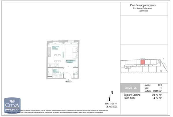 Appartement à louer 1 pièce 28.99m² Sommières (30250)