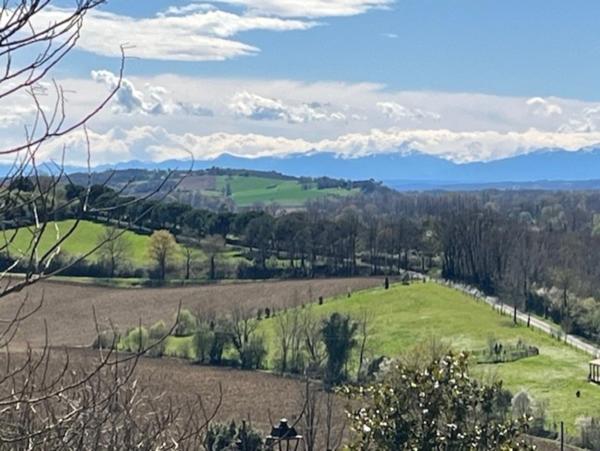 MARCIAC proche, VUE PYRENEES depuis cette BELLE MAISON DE FAMILLE 215m2, grandes dépendances sur 1750m2 de jardin, dans village patrimonial.