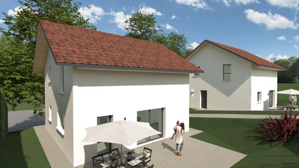 ANNECY-LE-VIEUX _ Projet de construction sur terrain d'environ 550 m² (libre de constructeur)