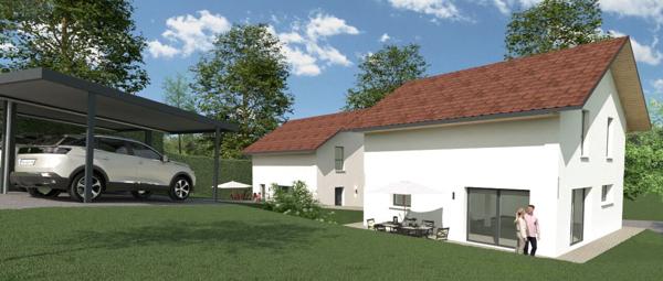 ANNECY-LE-VIEUX _ Projet de construction sur terrain d'environ 550 m² (libre de constructeur)