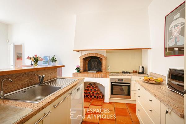 Anciennes écuries transformées en propriété de charme