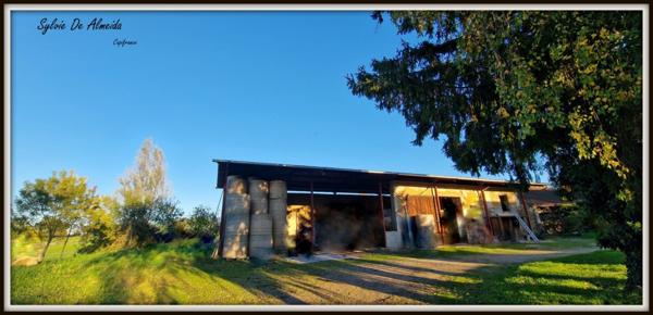 Propriété à vendre PONT DE VEYLE (01) 16,5 Hec,vue,maison 145 m²,ferme à rénover 170 m²,pigeonnier,hangar,équestre