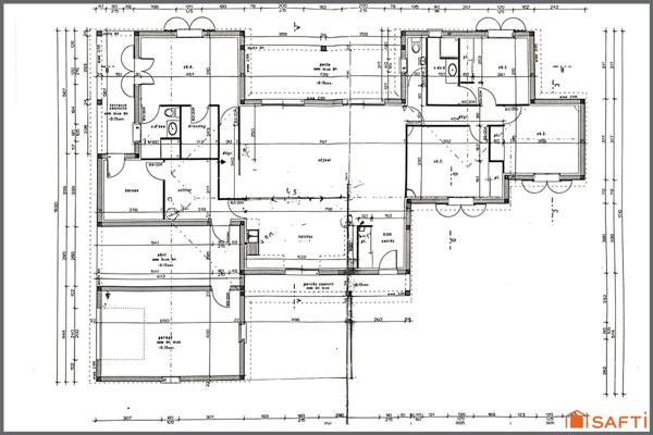 CONTEMPORAINE 150 m² hab, 4chs, bureau, piscine, terrain 2127 m