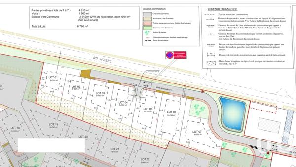 Terrain à vendre 664 m² Bourg