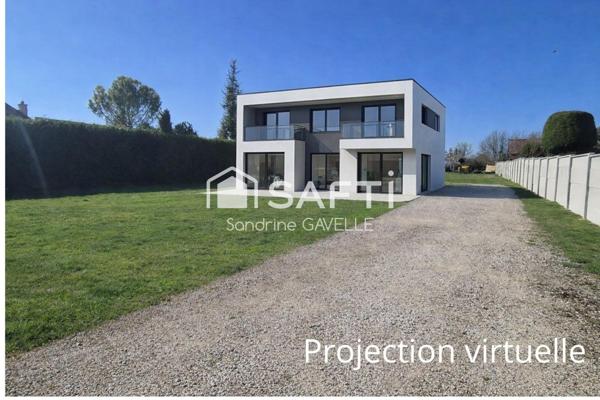 Terrain à bâtir plat et clôturé sur 3 cotés